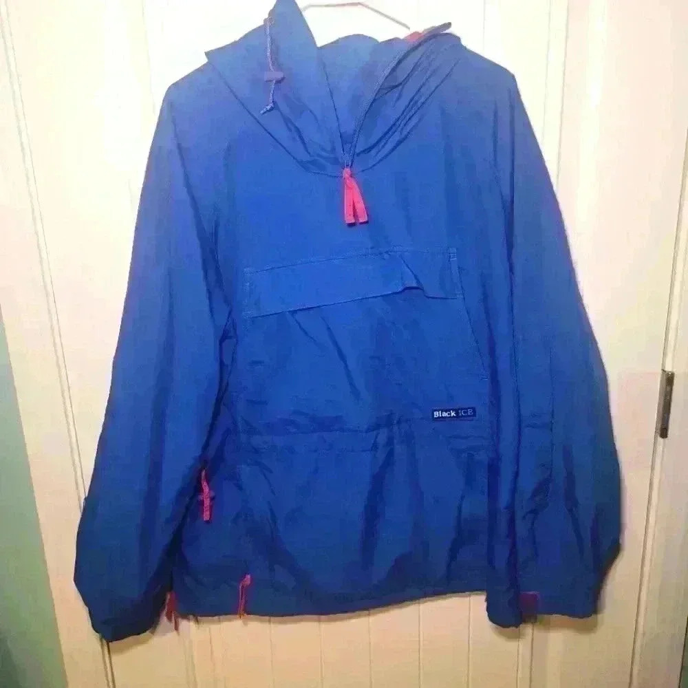 Vintage black eyes jacket with built in face mask and hood size medium